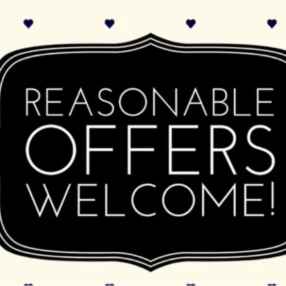 Reasonable Offers Welcome 🤗